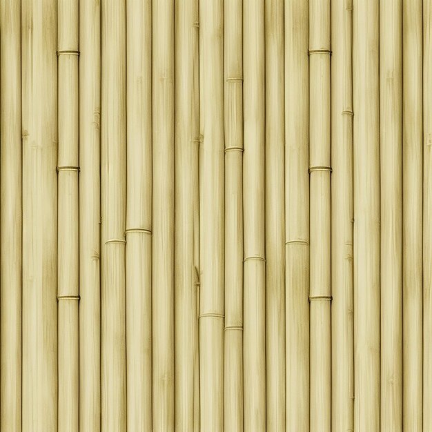 Photo bamboo fence background generated by ai