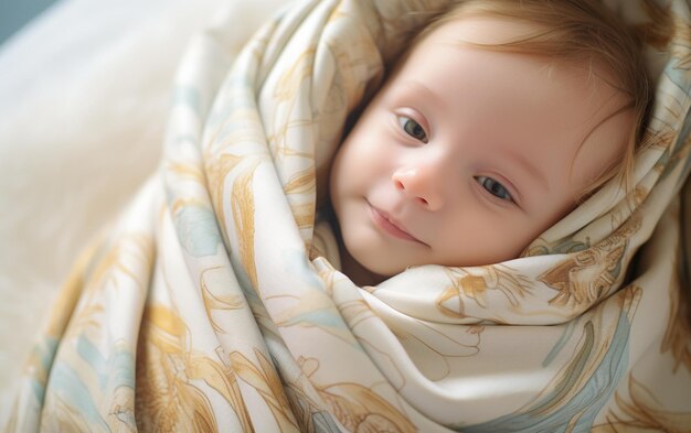 Photo bamboo fiber swaddle blanket swaddle in style