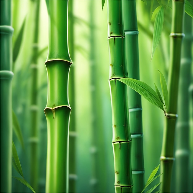 Photo bamboo forest in the jungle