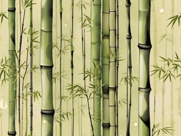 Photo bamboo forest seamless patten design art wallpaper wall art background