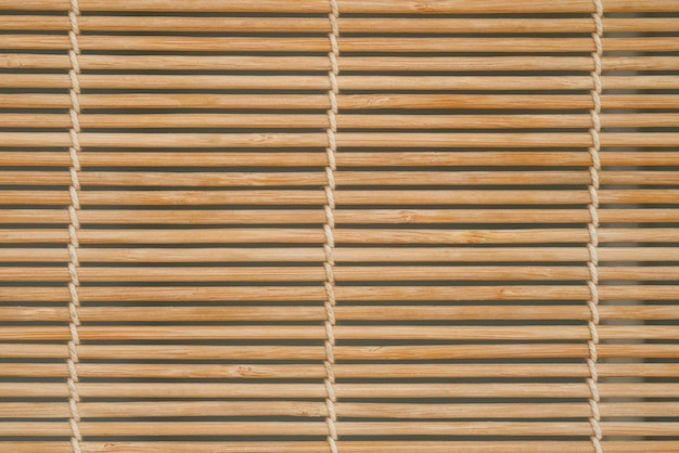 Bamboo mat can be used as background