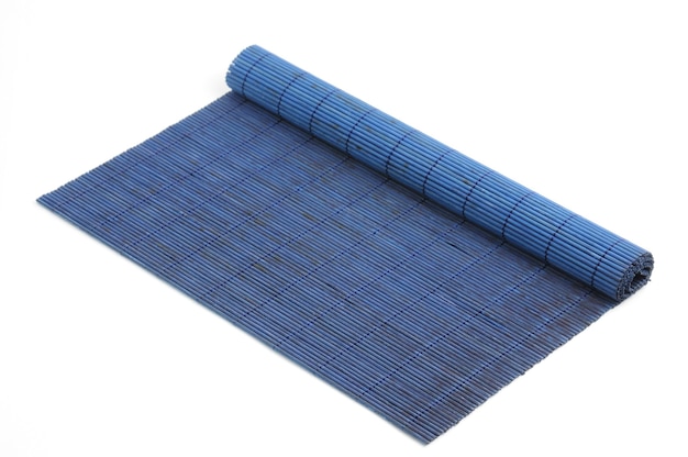 Bamboo mat on an isolated white