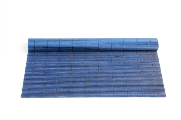 Bamboo mat on an isolated white