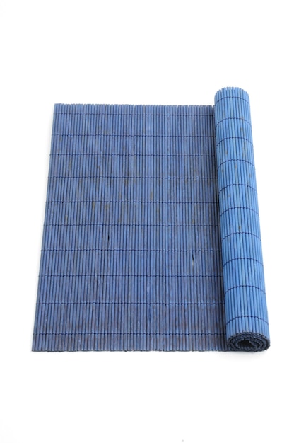 Bamboo mat on an isolated white