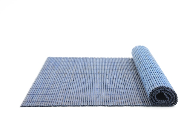 Bamboo mat on an isolated white