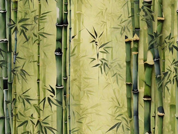 Photo bamboo seamless pattern design