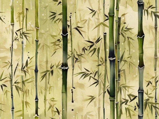 Photo bamboo seamless pattern design