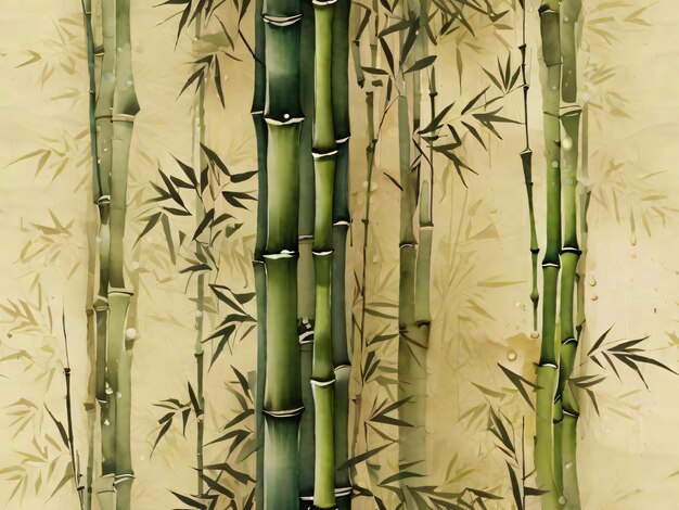 Photo bamboo seamless pattern design