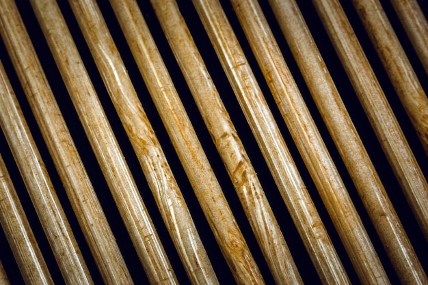 Bamboo sticks close up