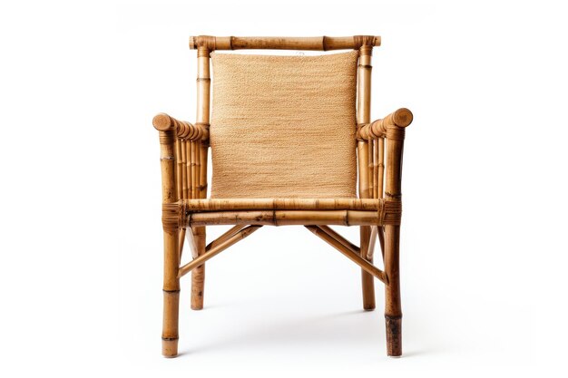 Bamboo stoeldesign geïsoleerd op witte achtergrond