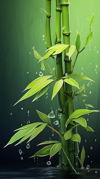 Bamboo sugarcane