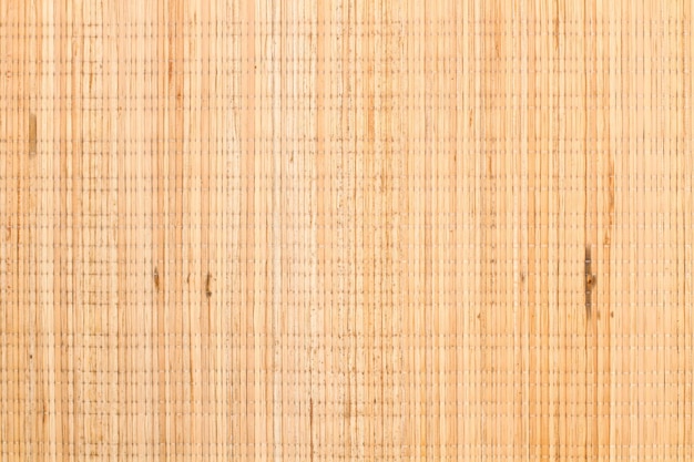 A bamboo table mat in a close up view