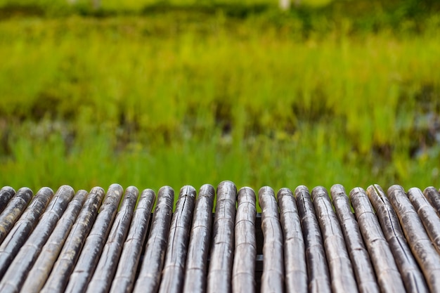 Photo bamboo table for product display montages