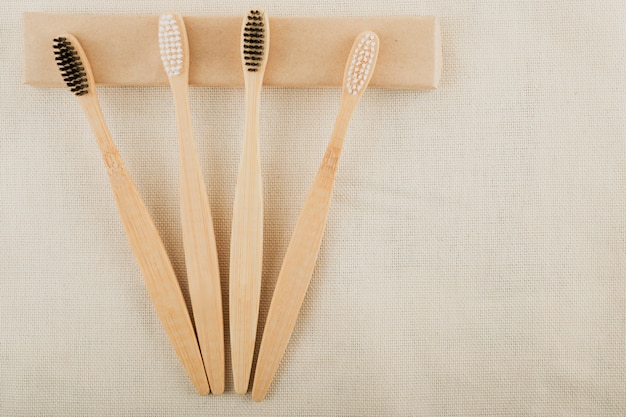 Bamboo toothbrush. Eco-friendly, organic