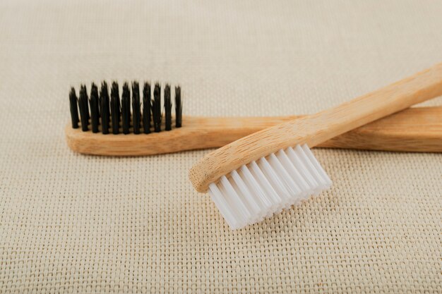 Bamboo toothbrush. Eco-friendly, organic