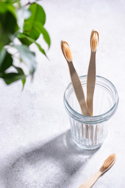 Bamboo toothbrush zero waste care products