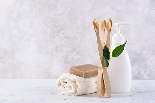 Bamboo toothbrush zero waste care products