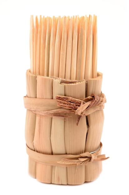 Photo bamboo toothpick