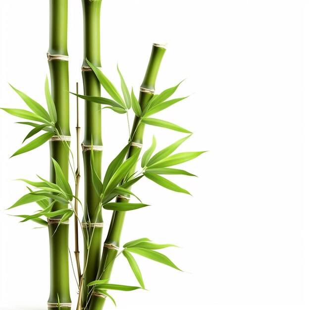 Bamboo tree leaf plant stem and stick 3d bamboo tree Ai Generative