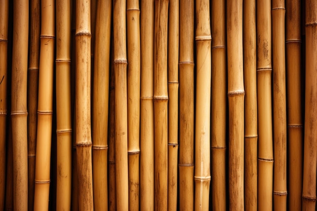 bamboo wall in the bamboo house