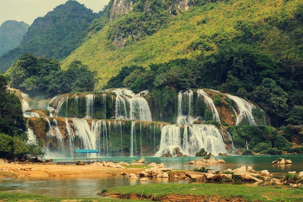 Ban Gioc - Detian waterfall in  Vietnam