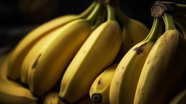 Banaan Fruit Vegetarisch Dieet Vitamine Vegan Biologisch Gezond Voedsel Realistische digitale fotokaart