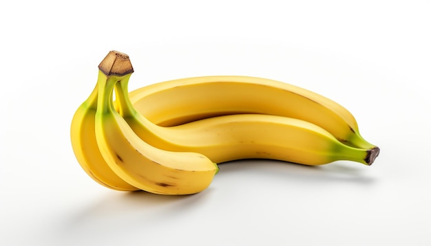 Banaan geïsoleerd op een witte achtergrond uitknippad