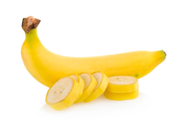 banaan geïsoleerd op een witte achtergrond