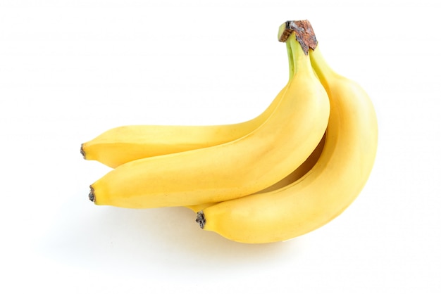 Banaan geïsoleerd op wit. achtergrond.