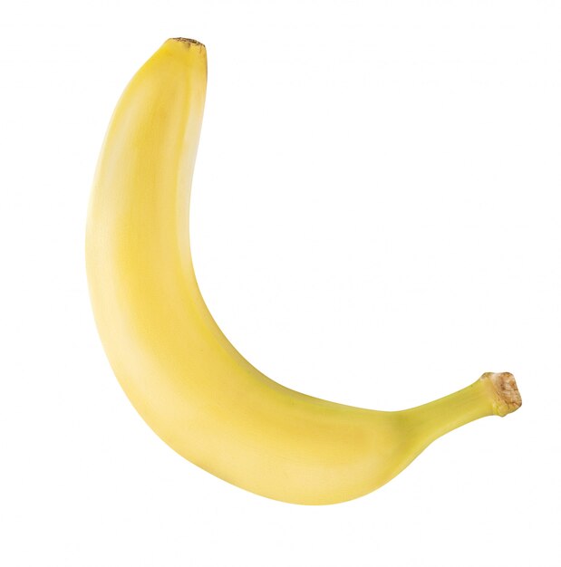 Banaan geïsoleerd. Uitknippad