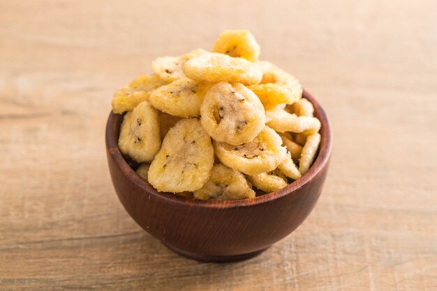 banaan knapperige chips