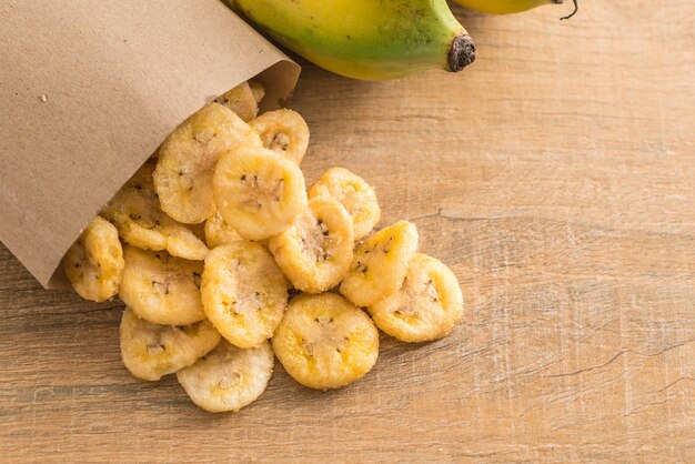 banaan knapperige chips