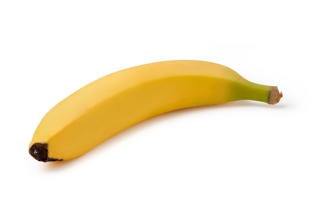 Banaan op een witte achtergrond