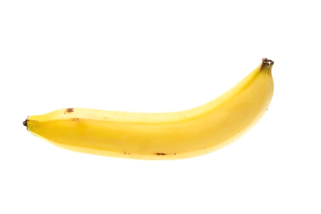 Banana against white background