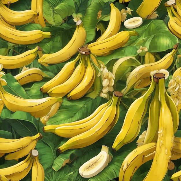 banana background seamless