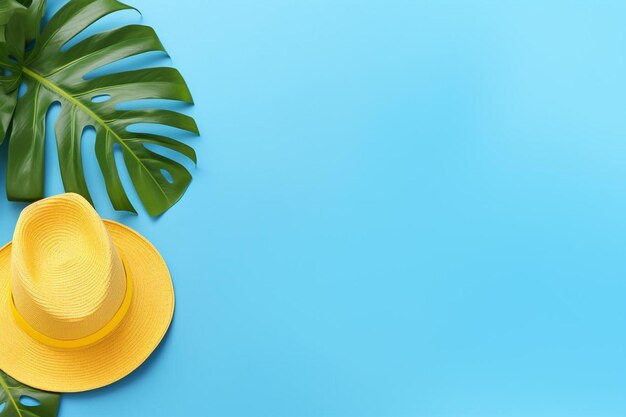 A banana and a banana on a blue background