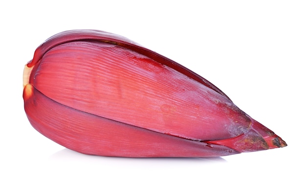 Banana blossom isolated on white background