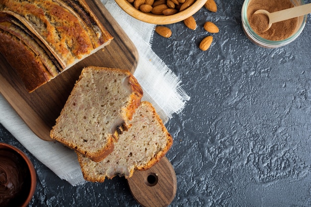 Banana bread and bananas