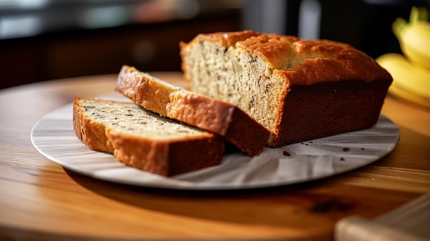 Banana bread in english country cottage baking food and easy recipe idea for menu food blog and cookbook inspiration