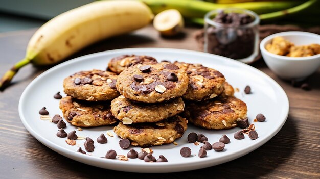 Banana Chocolate Chip Cookies