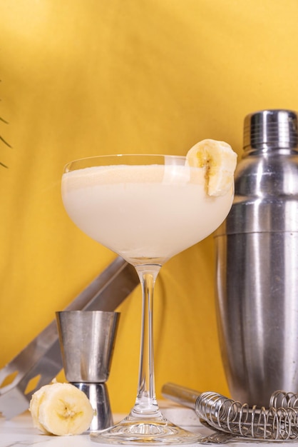 Banana daiquiri cocktail