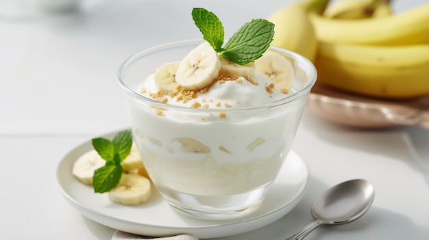 Banana Dessert with Vegetable Yogurt