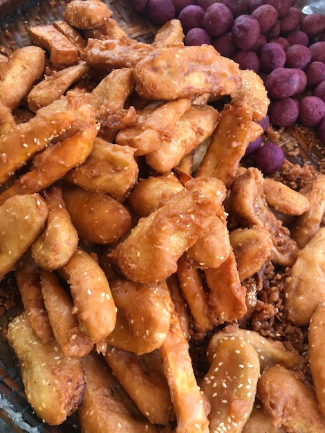 Banana fried Chips with white sesame