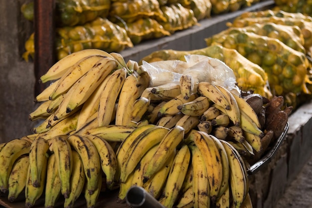 Banana fruit the food market.