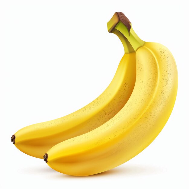 Banana geïsoleerd op witte achtergrond