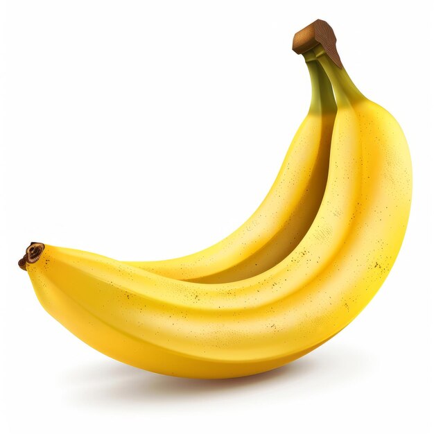 Banana geïsoleerd op witte achtergrond