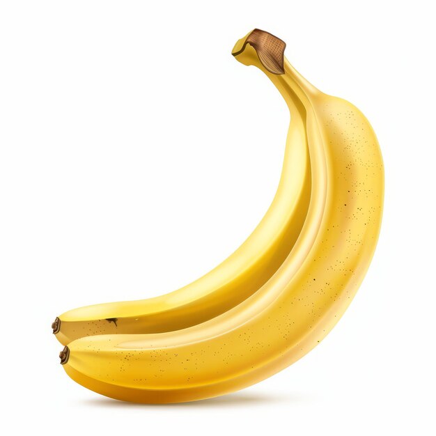 Banana geïsoleerd op witte achtergrond