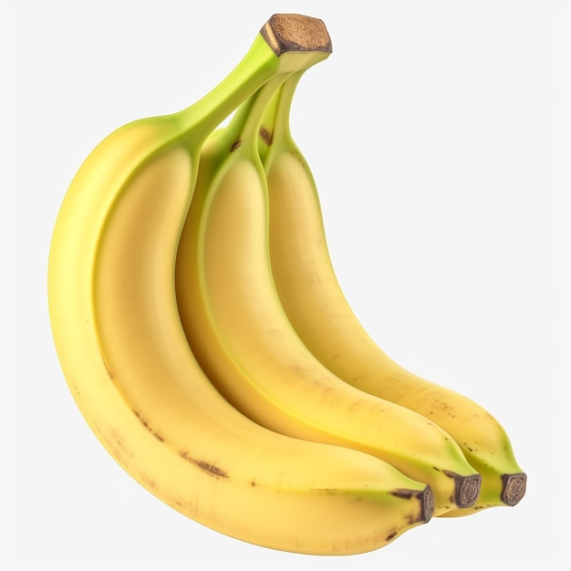 Banana isolated on transparent background