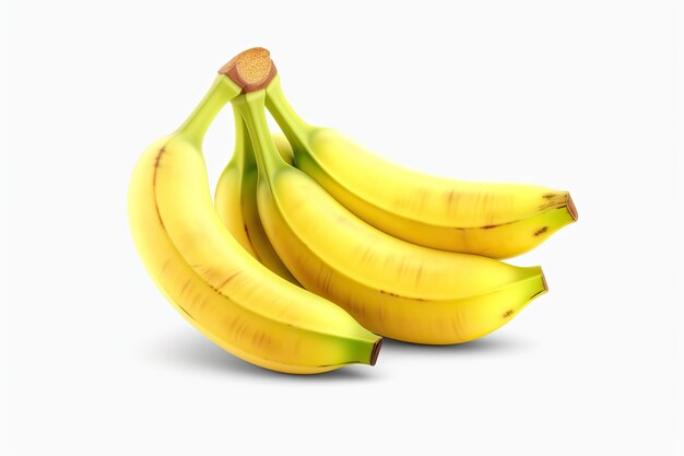 Banana Isolated on Transparent White Background