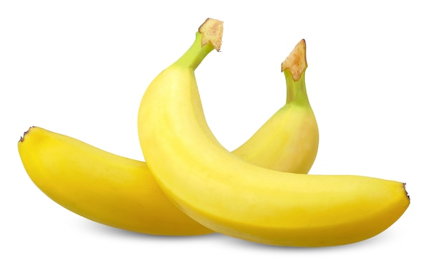 Banana isolated on white background. banana clipping path